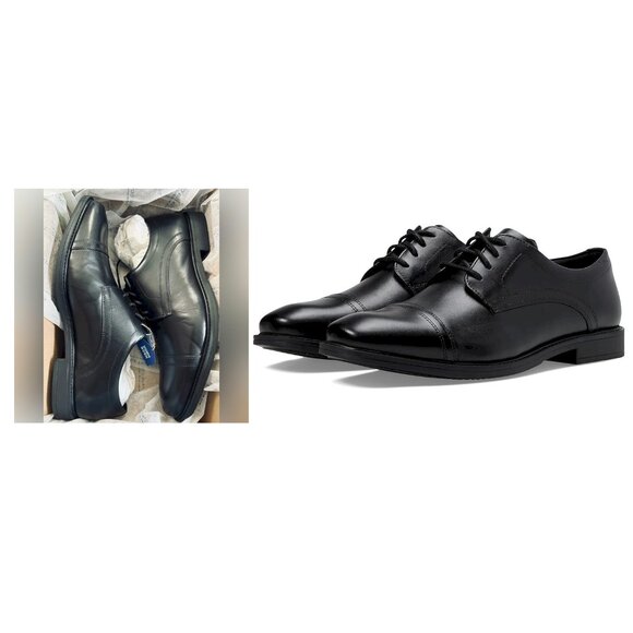 Nunn Bush Baxter Cap Toe Black Oxford Men's Size 10.5M New in Box - Picture 1 of 8